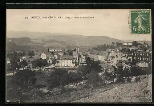 AK Saint-Just-en-Chevalet, Vue Panoramique