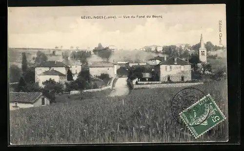 AK Sévelinges, Vue du Fond du Bourg