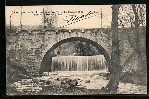 AK L`Ètrat, La Cascade et le Pont du Furens