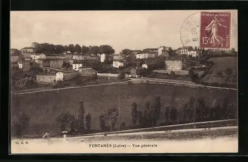 AK Fontanès, Vue générale