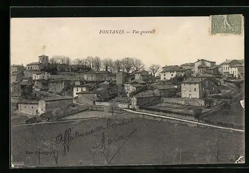 AK Fontanès, Vue générale