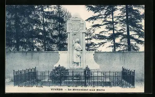 AK Vivans, Le Monument aux Morts