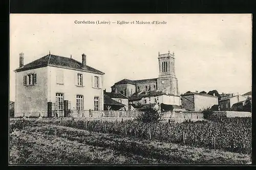 AK Cordelles, Eglise et Maison d`Ecole