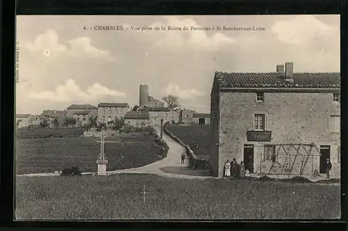 AK St-Rambert-sur-Loire, Vue prise de la Route du Pertuiset