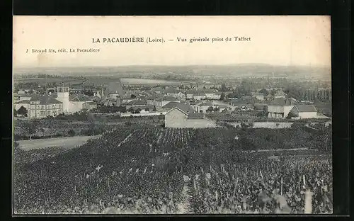 AK La Pacaudière, Vue generale prise du Taffret