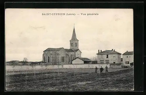 AK Saint-Cyprien, Vue générale