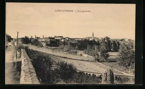 AK Saint-Cyprien, Vue générale