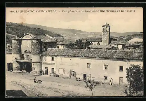 AK Ste-Croix-en-Jarez, Vue générale de l`ancienne Chartreuse du XIII siècle