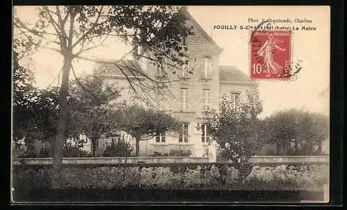 AK Pouilly-sous-Charlieu, La Mairie