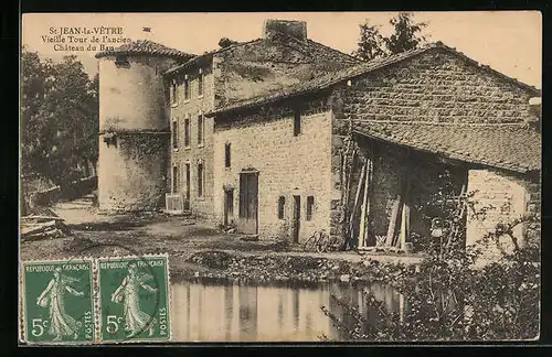 AK St.-Jean-la-Vetre, Vieille Tour de l`ancien Chateau du Bau