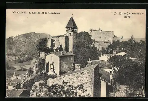 AK Cornillon, L`Eglise et le Chateau