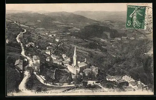 AK Valfleury, Embranchement des routes de St-Chamond et de St-Etienne