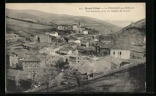 AK La Terrasse-sur-Dorlay, Vue Generale, prise du Chemin de St-Just