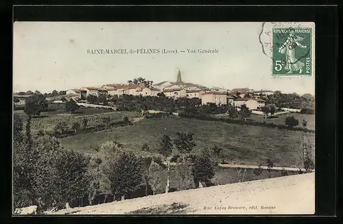 AK Saint-Marcel-de-Félines, Vue Generale