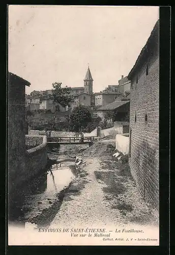 AK Environs de Saint-Etienne, La Fouillouse, Vue sur le Malleval