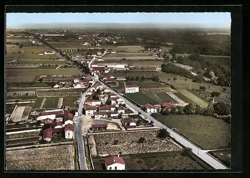 AK La Bouteresse, Vue générale aérienne