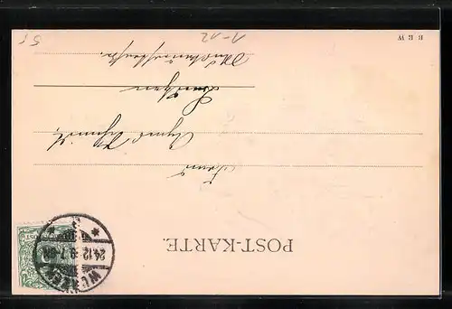 Präge-AK Wappen des sächsischen Adelshauses