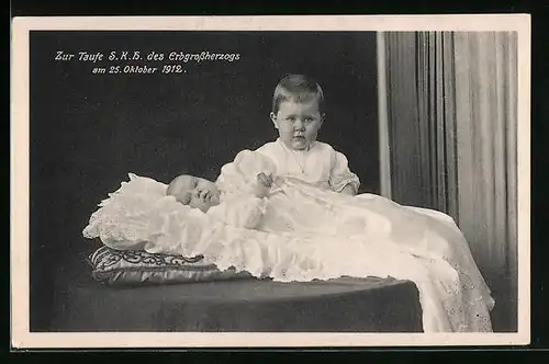 AK Zur Taufe SKH des Erbgrossherzogs am 25. Oktober 1912