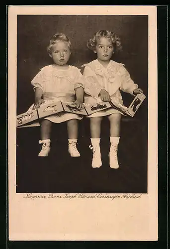 AK Kronprinz Otto von Österreich und Erzherzogin Adelheid