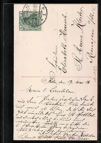 AK Prinz Albrecht auf Fensterbank