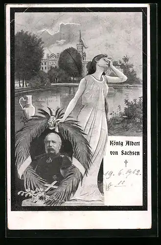 AK König Albert von Sachsen, Ortspartie