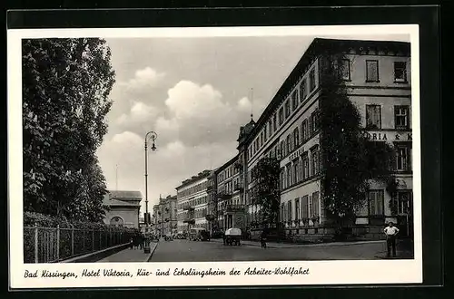 AK Bad Kissingen, Hotel Viktoria, Kur- und Erholungsheim der Arbeiterwohlfahrt