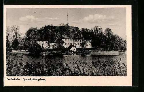 AK Bordesholm, Flusspartie mit Gauschulungsburg
