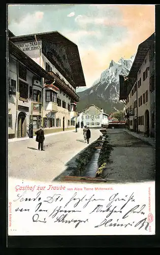 AK Mittenwald, Gasthof zur Traube