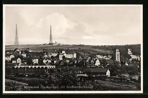 AK Mühlacker, Teilansicht mit Grossenderanlage, Radio