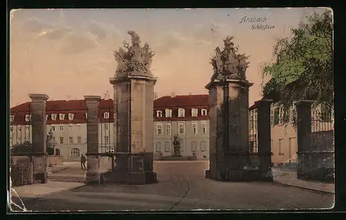 AK Ansbach, Blick auf das Schlosstor