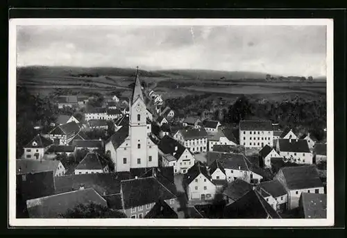 AK Hohenfels /Obpf., Blick auf Stadt mit Kirchturm