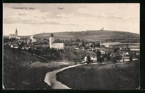 AK Trausnitz /Obpf., Blick auf Stadt