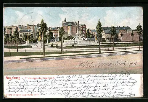 AK Augsburg, Prinzregentenbrunnen