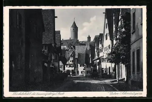 AK Dinkelsbühl, untere Schmiedsgasse