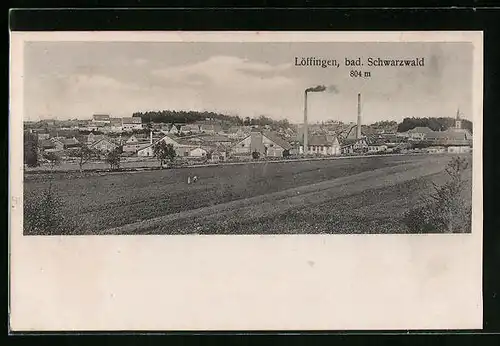 AK Löffingen /bad. Schwarzwald, Stadtpanorama
