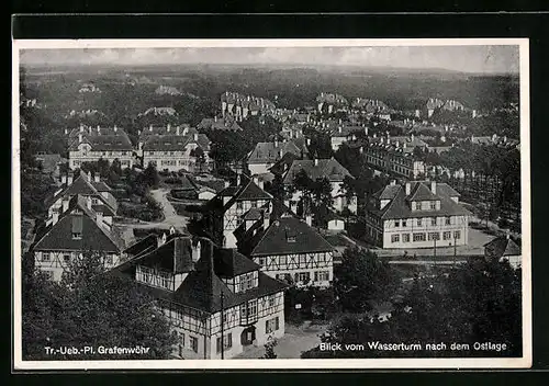 AK Grafenwöhr, Tr.-Ueb.-Pl., Blick vom Wasserturm nach dem Ostlager