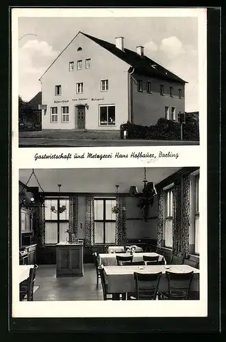 AK Barbing, Gasthaus und Metzgerei Hans Hofbauer