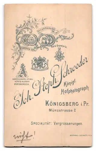 Fotografie J.S. Schroeder, Königsberg i. Pr., Münzstrasse 2, Lächelnder Junge im Matrosenanzug