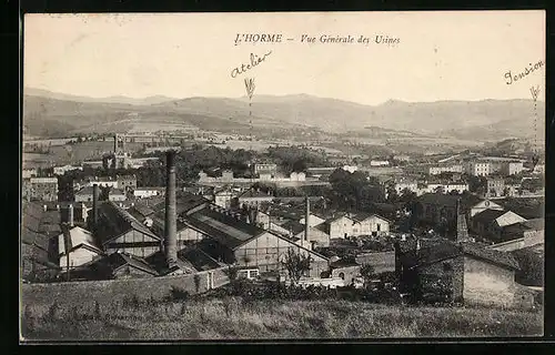 AK L`Horme, Vue generale des Usines