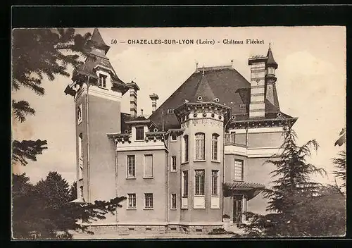 AK Chazelles-sur-Lyon, Chateau Flechet