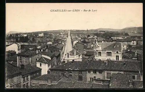 AK Chazelles-sur-Lyon, Rue de Lyon