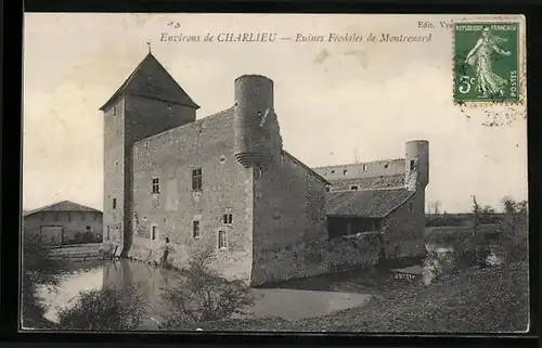 AK Charlieu, Ruines Feodales de Montrenard