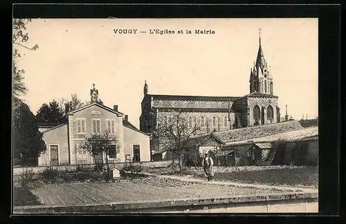 AK Vougy, L`Eglise et la Mairie