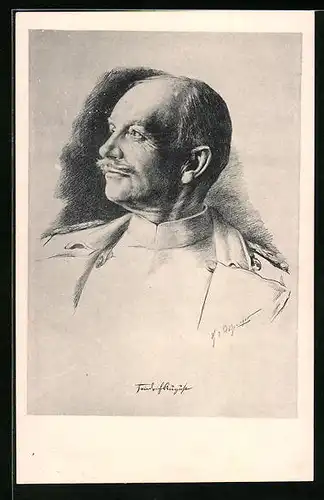 Künstler-AK Friedrich August III. von Sachsen im Profil, Sachsentag Dresden 1914