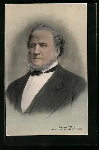 AK Brigham Young, Prophet der Mormonen, Polygamist