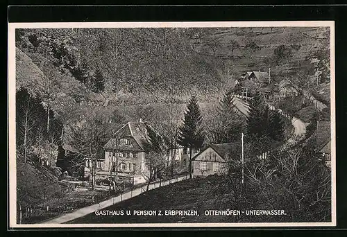 AK Ottenhöfen-Unterwasser, Gasthaus u. Pension zum Erbprinzen