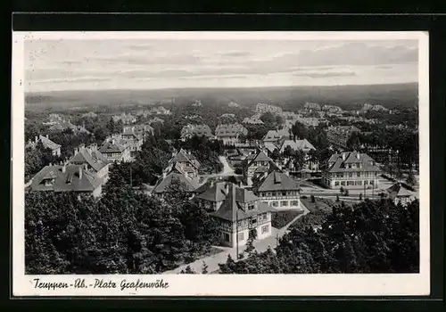 AK Grafenwöhr, Truppenübungsplatz aus der Vogelschau