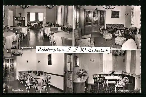 AK Eschenbach, SSW - Erholungsheim (Innenansichten)