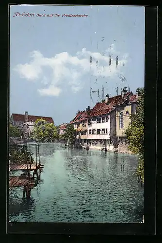 AK Erfurt, Blick auf die Predigerkirche