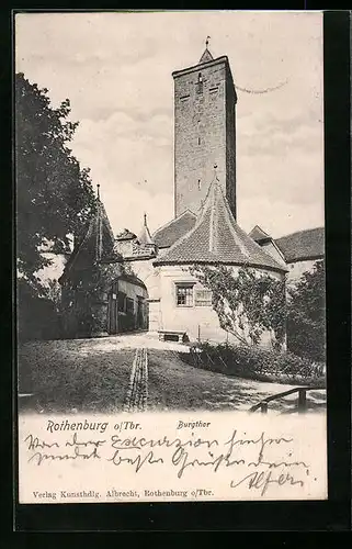 AK Rothenburg o.T., Burgtor